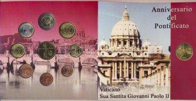 Olaszország 2002. 1c-2€ 8klf db + Lengyelország 2003. 2Zl "II.János Pál pápa" sz...