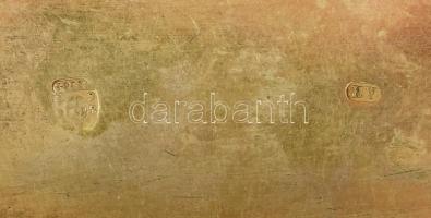 Antik ezüst (Ag) szelence, 1864 13 latos fémjelzéssel, AH mesterjeggyel 61,81 g 6,5x4 cm