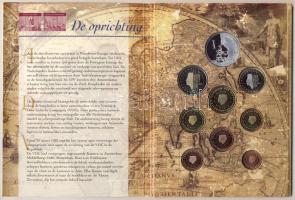 Hollandia 2002. 1c-2€ 8klf db + "400 éves a VOC" emlékérem szettben T:BU,PP Csak 10.000db!