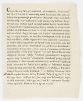 1818 Ráckeve, rögtönbírósági ítélet férjét megmérgező asszonyról, magyar és német nyelvű hirdetmény, kétoldalas, 23,5x19 cm