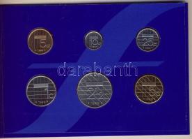 Hollandia 1999. 5c-5G 6klf forgalmi szettben, Euro érmék bemutatásával T:BU