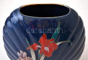 Japán porcelán váza, matricás, jelzett, hibátlan, m: 18 cm