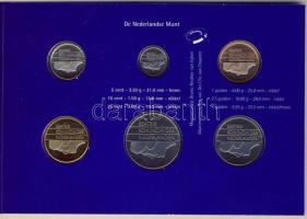 Hollandia 1999. 5c-5G 6klf forgalmi szettben, Euro érmék bemutatásával T:BU