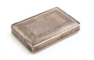 Ezüst (Ag) szelence, 131 g 5x8 cm Nem lehet kinyitni. Oldalán karcokkal