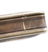 Ezüst (Ag) szelence, 131 g 5x8 cm Nem lehet kinyitni. Oldalán karcokkal