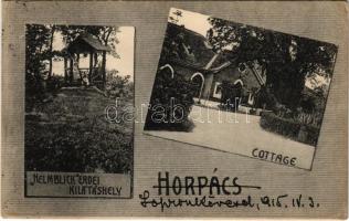 1915 Sopronhorpács, Horpács; Helmblick erdei kilátó, villa, kúria, kastély (EK)