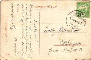 1913 Mezőkövesd, Fő tér a katolikus templommal, magyar folklór. W.L. Bp. 2563. Balázs Ferenc kiadása...