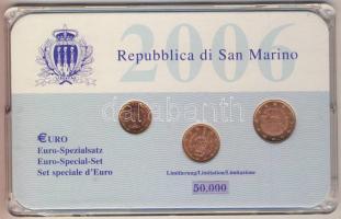 San Marino 2006. 1c, 2c 5c szettben T:1 Limitált példányszám!