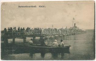 1919 Balatonfüred-fürdő, kikötő (ázott / wet damge)