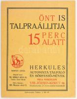 cca 1930 Herkules automata talpaló és bőrfestő művek reklám nyomtatvány