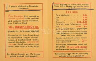 cca 1930 Herkules automata talpaló és bőrfestő művek reklám nyomtatvány
