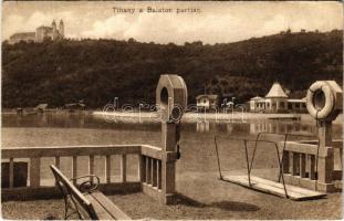 1922 Tihany, a Balaton partján, apátság (ázott / wet damge)