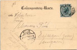 1902 Laxenburg, K. K. Lustschloß Laxenburg, Wasserfall / royal castle, waterfall. Verlag C. Lederman...