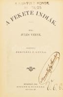 Verne Gyula: Fekete Indiák. Ford.: Zempléni P. Gyula. Bp.,1901, Eisler G.. Egészoldalas illusztráció...
