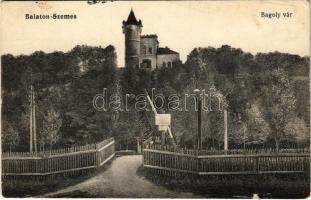 1916 Balatonszemes, Szemes; Bagoly vár (kis szakadás / small tear)