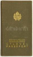 1937 Magyar Királyság által kiállított fényképes útlevél, jugoszláv vízumokkal, jó állapotban