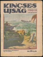 1943 Kincses Újság 2 db száma (III. 24 és 31.), számos II. világháborús képpel és szöveggel, kisebb sérülésekkel