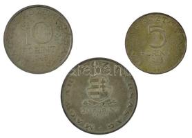 1948. 5Ft Ag "Petőfi" + 10Ft Ag "Széchenyi" + 20Ft Ag "Táncsics" "...