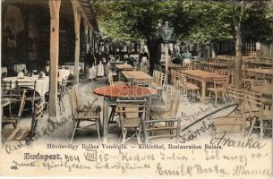 1904 Budapest II. Hűvösvölgy, Balázs vendéglő, pincérek (EK)