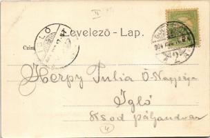 1904 Budapest II. Hűvösvölgy, Balázs vendéglő, pincérek (EK)