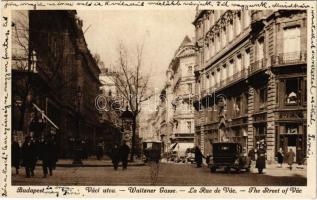 1928 Budapest V. Váci utca, REX üzlet, automobil