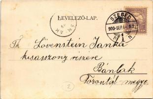 1900 Szeged, Városi főgimnázium. Schmidt Edgar kiadása