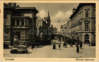 1944 Szabadka, Subotica; Kossuth Lajos utca, automobil / street view, automobile (EK)