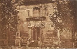 1914 Majláth Gusztáv Károly (1864-1940) erdélyi püspök autográf képeslapja Gyulafehérvárt ábrázoló