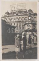 cca 1938 Hirdetőoszlop a Nyugati téren fotó 6x9 cm
