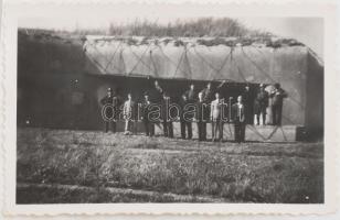1940 Örsipuszta, Erdély, Károly vonalbeli erőd feliratozott fotó 6x9 cn