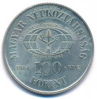 1984. 100Ft Cu-Ni "FAO - Ha kivágod, ültess is" T:UNC patina Adamo EM81