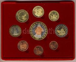 Izland 2004. 1c-5€ 9klf db próbaveret, dekoratív szettben T:BU Tanúsítvánnyal! Csak 5000db!