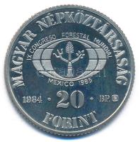 1984. 20Ft Cu-Ni "FAO - Védd az erdőt" T:UNC (eredetileg PP) Adamo EM80
