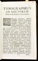 Nicolai Mazzotta: Theologia Moralis, in quinque tomos distributa, ... I-II. köt. Venettiis, 1760, Ex...