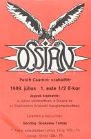 1989 Ossian együttes koncert plakát 29x42 cm Papírelvékonyodással