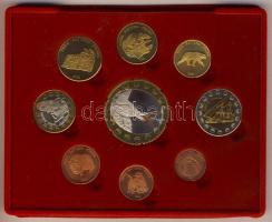 Grönland 2004. 1c-5€ 9klf db próbaveret, dekoratív szettben T:BU Tanúsítvánnyal! Csak 5000db!