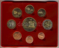 Feröer-szigetek 2004. 1c-5€ 9klf db próbaveret, dekoratív szettben T:BU Tanúsítvánnyal! Cs...