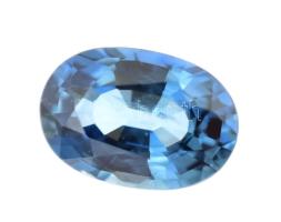 Mozambiki kék zafír ovális csiszolás 0,53ct