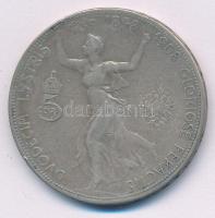 Ausztria 1908. 5K Ag "Ferenc József - Jubileum" T:VF,F Austria 1908. 5 Corona Ag "Fra...