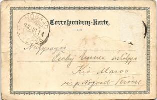 1898 (Vorläufer) Gruss aus Temesvár! Osztrák-magyar katonai parádé zenészekkel / Greetings from Timi...