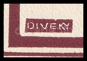 cca 1930 Divéky József (1887-1951): Keringő. Fametszet, papír, jelzett, 22x14,5 cm