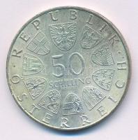 Ausztria 1974. 50Sch Ag "50 éves az osztrák rádió" T:AU patina Austria 1974. 50 Schilling ...