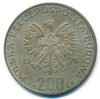 Lengyelország 1976. 200Zl Ag "Olimpia" T:AU patina Poland 1976. 200 Złotych Ag "Olymp...