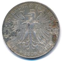 Német Államok / Frankfurt am Main 1860. Tallér Ag "Frankfurt szabadváros" T:XF patina, for...