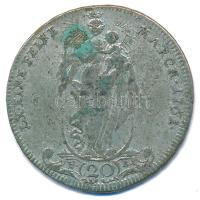 Német Államok / Würzburg 1761. 20kr Ag "Adam Friedrich von Seinsheim" T:F patina German St...