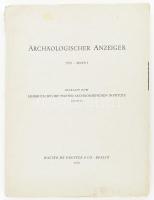 1970 Archäologischer Anzeiger 1970. Heft. 1. Berlin, 1970., Walter de Gruyter, XXXI+129 p. Kiadói papírkötés.