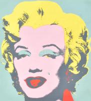 Andy Warhol (1928-1987): Marilyn. Ofszet, 50x53 cm. Feltételezhetően az 1991-es budapesti kiállítás plakátjából kivágva.