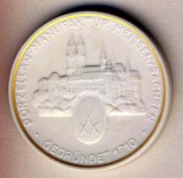 Németország 1991. "Thaler-Meisseni porcelángyár" meisseni porcelán emlékérem T:1 Eredeti díszdobozban!