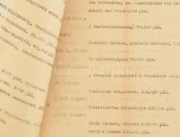 1919 "Készítésre kiadott munkák jegyzéke". A budapesti nyomdák számára utasításba adott rö...