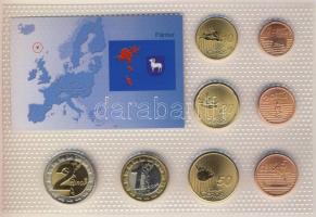 Feröer-szigetek 2004. 1c,2c,5c,10c,20c,50c,1€,2€ próbaveretek, kereskedői szettb...